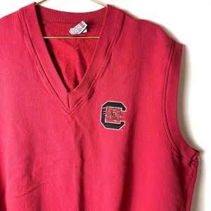Red V-Neck Vest